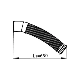 Tuyau flexible, échappement DINEX