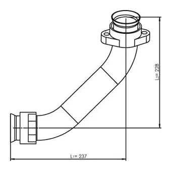 Tuyau d'échappement DINEX 53174