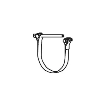 Clip de retenue, système d'échappement DINEX