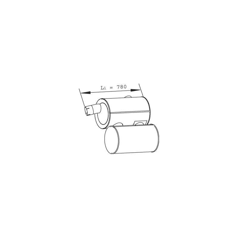 Silencieux central DINEX 28464