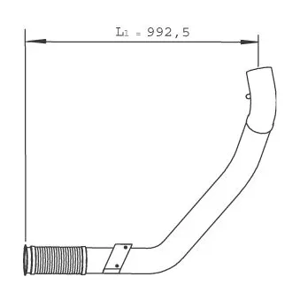 Tuyau d'échappement DINEX