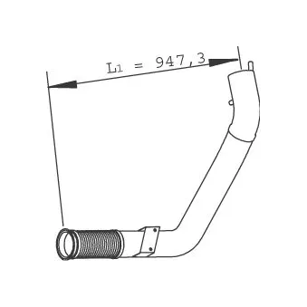 Tuyau d'échappement DINEX