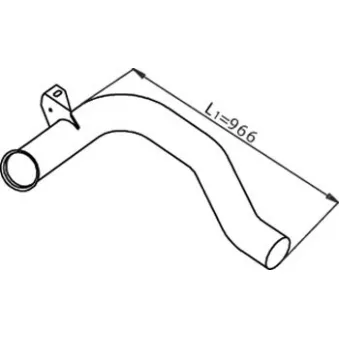 Tuyau d'échappement DINEX