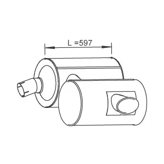 Silencieux arrière DINEX
