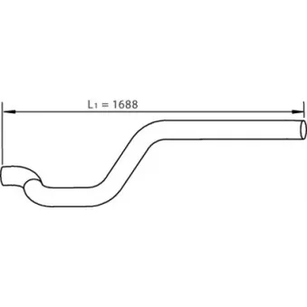 Tuyau d'échappement DINEX