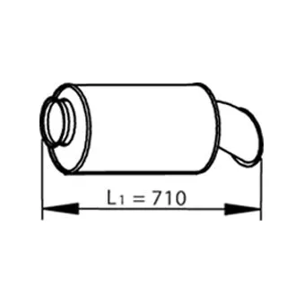 Silencieux arrière DINEX 81718