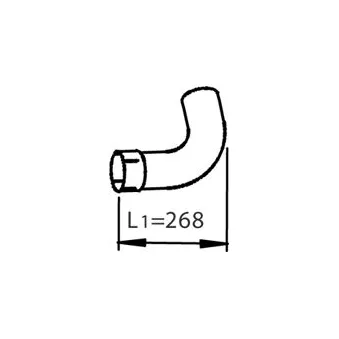 Tuyau d'échappement DINEX 47258