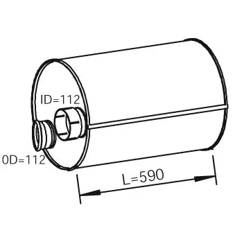 Silencieux central DINEX