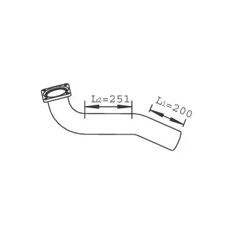 Tuyau d'échappement DINEX