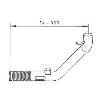 Tuyau d'échappement DINEX