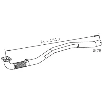 Tuyau d'échappement DINEX
