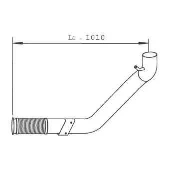 Tuyau d'échappement DINEX 29244