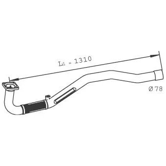 Tuyau d'échappement DINEX