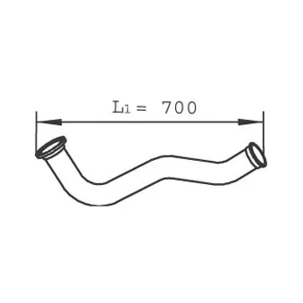 Tuyau d'échappement DINEX