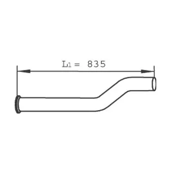 Tuyau d'échappement DINEX