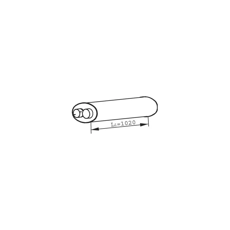 Silencieux central DINEX 21395