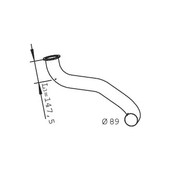 Tuyau d'échappement DINEX