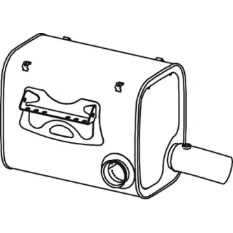 Pot de détente/silencieux arrière DINEX