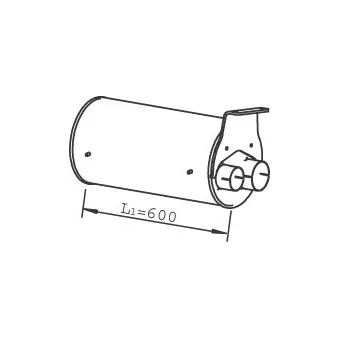Silencieux intermédiaire DINEX 49397