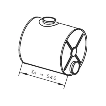 Silencieux intermédiaire DINEX