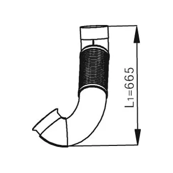 Tuyau d'échappement DINEX