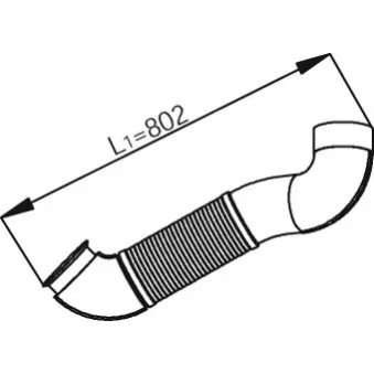 Tuyau d'échappement DINEX