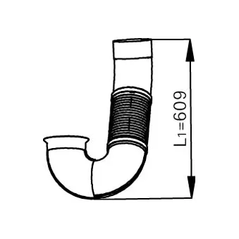 Tuyau d'échappement DINEX