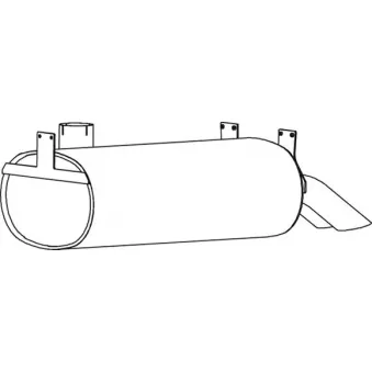 Silencieux arrière DINEX 69330