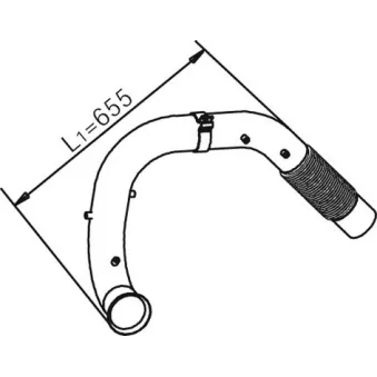 Tuyau d'échappement DINEX