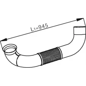 Tuyau d'échappement DINEX