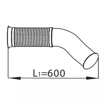Tuyau d'échappement DINEX