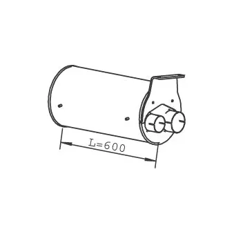 Silencieux central DINEX