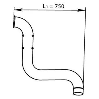 Tuyau d'échappement DINEX