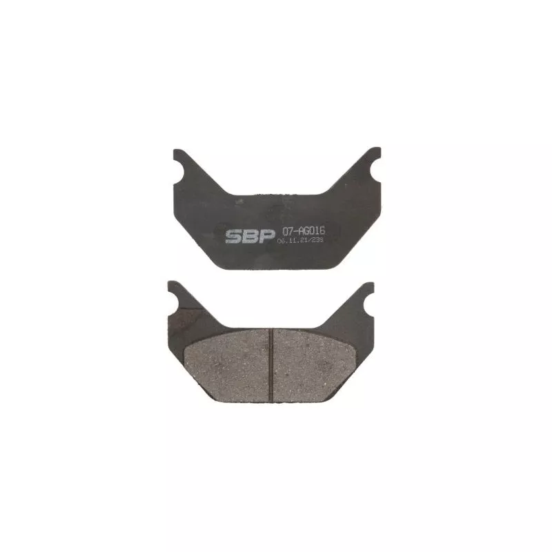 Jeu de 4 plaquettes de frein avant SBP 07-AG016