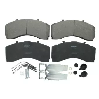 Jeu de 4 plaquettes de frein avant SBP