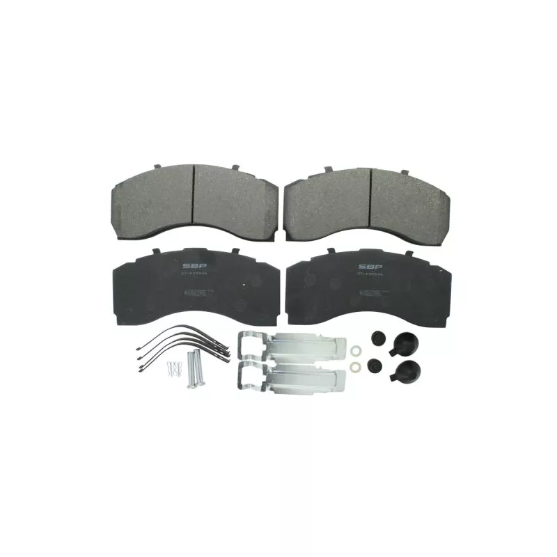 Jeu de 4 plaquettes de frein avant SBP 07-P29246