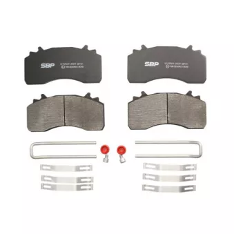 Jeu de 4 plaquettes de frein SBP