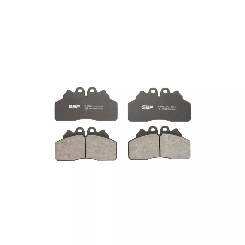 Jeu de 4 plaquettes de frein avant SBP 07-P29256