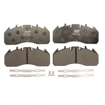 Jeu de 4 plaquettes de frein avant SBP