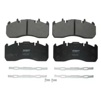 Jeu de 4 plaquettes de frein SBP