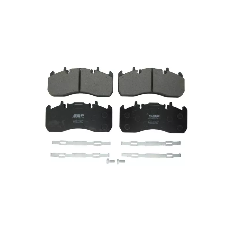 Jeu de 4 plaquettes de frein SBP 07-P29173
