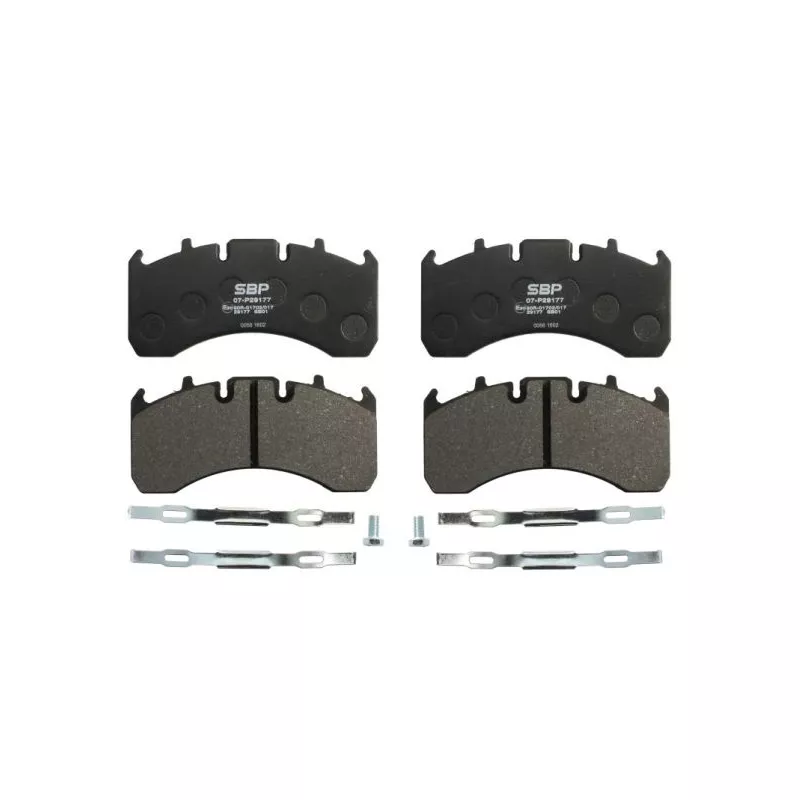 Jeu de 4 plaquettes de frein arrière SBP 07-P29177