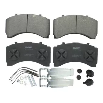 Jeu de 4 plaquettes de frein arrière SBP