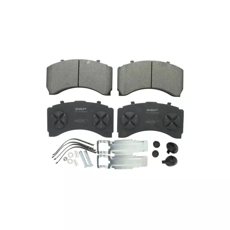 Jeu de 4 plaquettes de frein arrière SBP 07-P29244