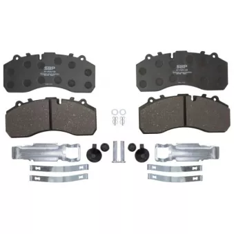Jeu de 4 plaquettes de frein SBP