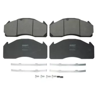 Jeu de 4 plaquettes de frein SBP