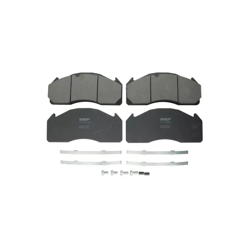 Jeu de 4 plaquettes de frein SBP 07-P29125
