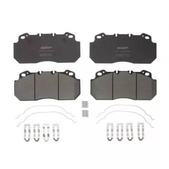 Jeu de 4 plaquettes de frein avant SBP