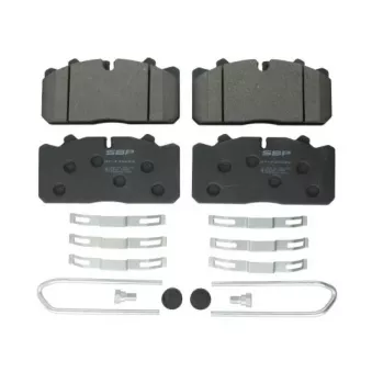 Jeu de 4 plaquettes de frein SBP
