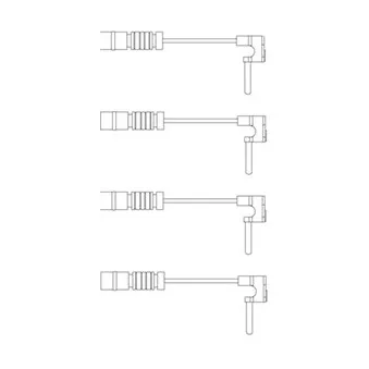 Kit de contact avertisseur, usure des plaquettes de freins DELPHI